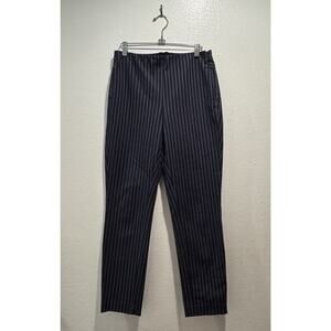 Rag & Bone Simone Pants Women’s Size 8 Navy Striped Skinny Pull On Ankle Modern